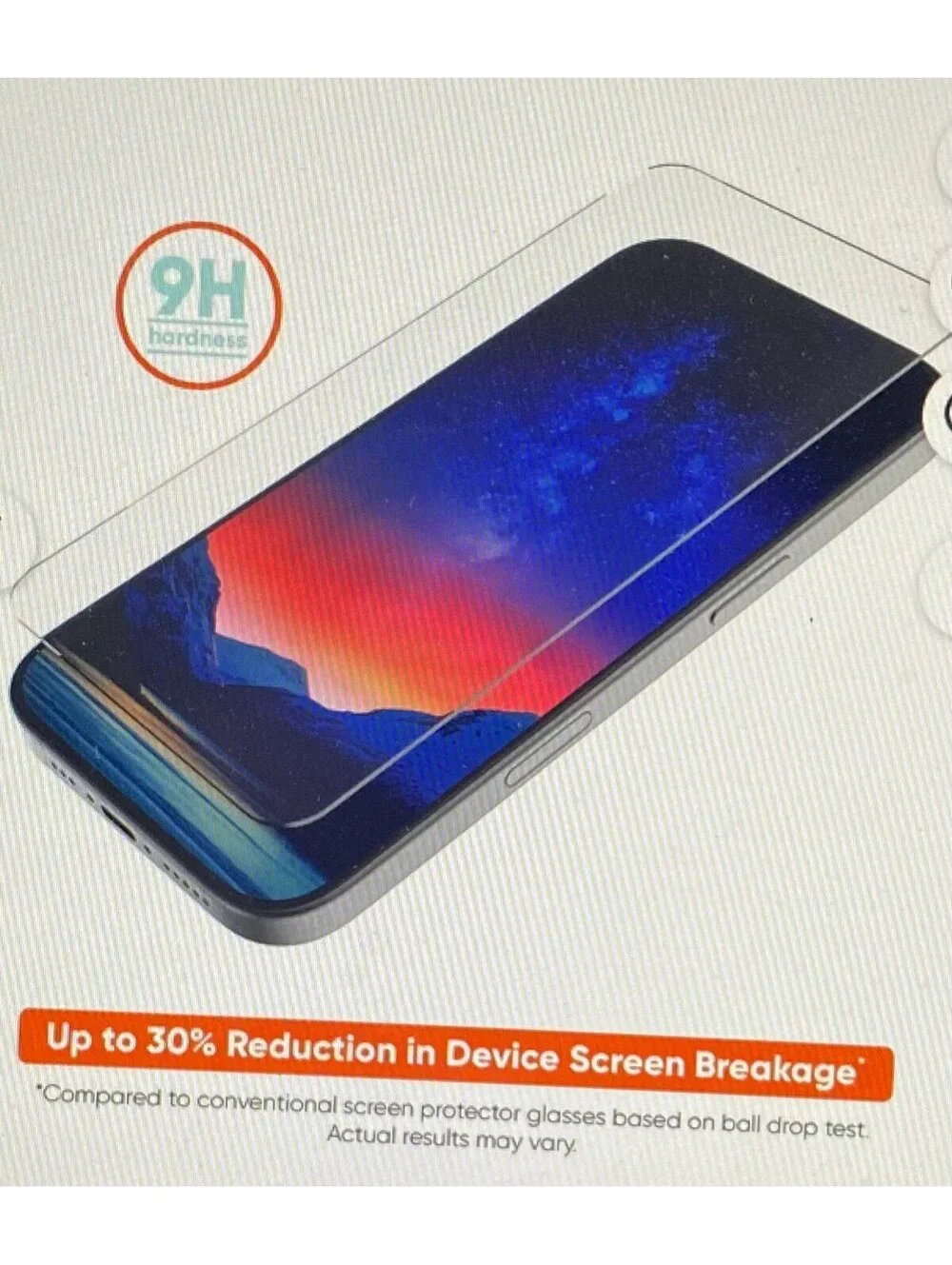 Onn Impact Resistant Glass Screen Protector for iPhone 16 Plus